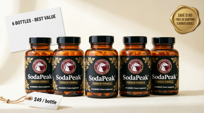 six bottles of men's daily gummy supplement best value bundle
